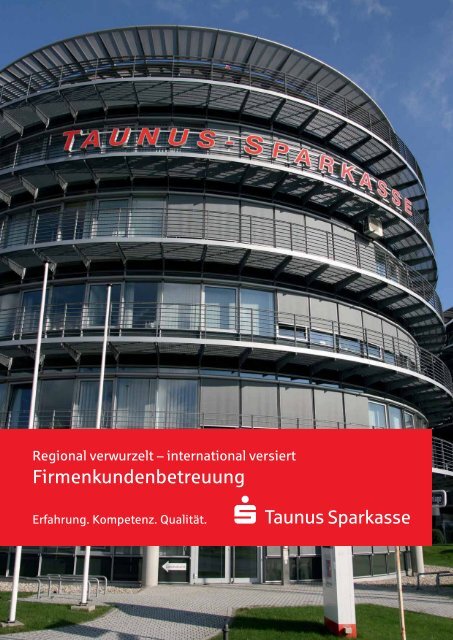 Firmenkundenbetreuung - Taunus Sparkasse