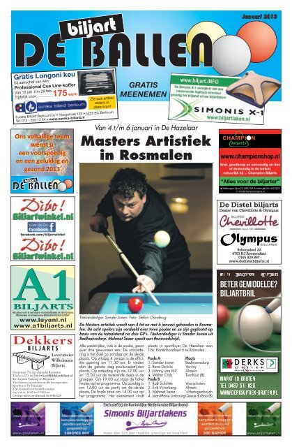 Masters Artistiek in Rosmalen - De Biljart Ballen