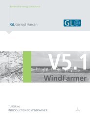 WindFarmer 5.1 - Introduction to WindFarmer - GL Garrad Hassan