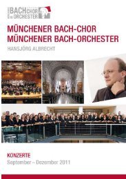 Untitled - Münchener Bach-Chor