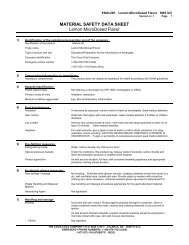 MATERIAL SAFETY DATA SHEET Lemon MicroDosed Flavor