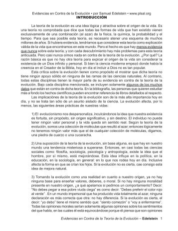 Evidencias en Contra de la EvoluciÃ³n - PDF - LosNavegantes.net
