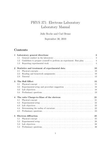 Lab Manual - Department of Physics & Astronomy - Ohio University