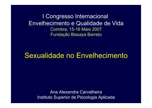 Sexualidade no Envelhecimento - Socialgest