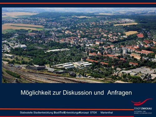 Präsentation zur Einwohnerversammlung am 11 ... - Stadt Zwickau