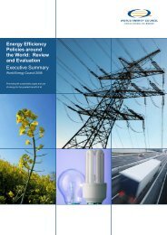 Energy Efficiency Policies around the World: Review and Evaluation ...
