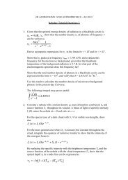 uÎ½ = 4ÏBÎ½ /c, 8ÏÎ½2 c3 1 . ÏL = âln 1 - University of St Andrews