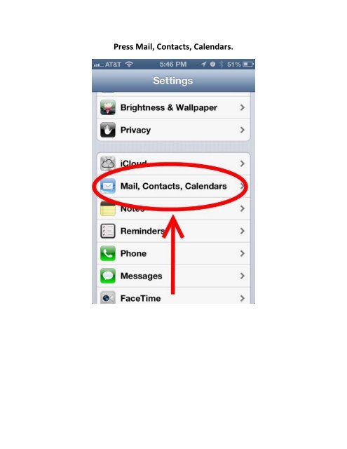 iOS Email Setup