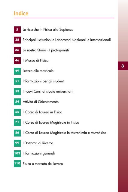 Fisica - Libretto per gli studenti 2012-2013 - Dip. Fisica - Sapienza