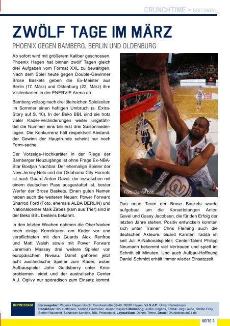 Brose Baskets (PDF-Version) - Phoenix Hagen