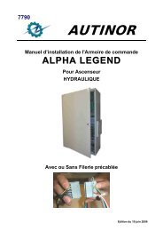 Alpha Legend en Hydrau (AC12) - Manuel d'installation
