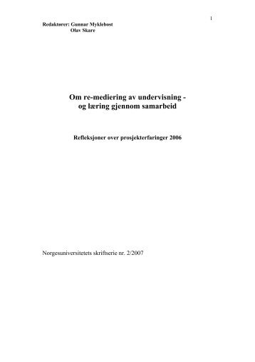 lastes ned - Norgesuniversitetet