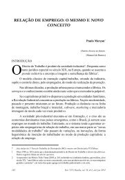 RELAÃÃO DE EMPREGO: O MESMO E NOVO CONCEITO - TST