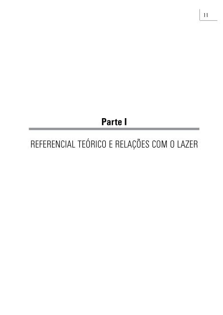 Pensando sobre polÃ­ticas pÃºblicas de lazer - MinistÃ©rio do Esporte