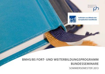 BMHS/BS Fort- und WeiterBildungSprograMM BundeSSeMinare