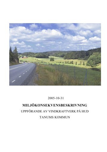 MILJÃKONSEKVENSBESKRIVNING - Rabbalshede Kraft