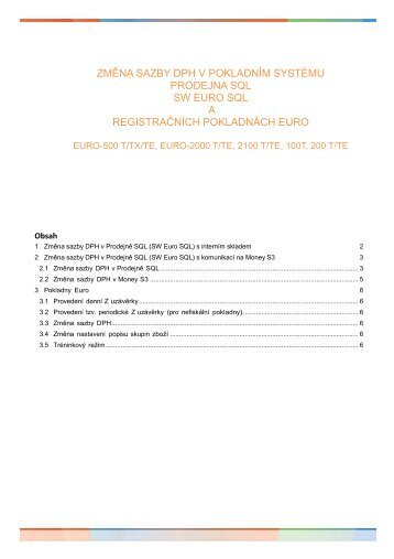 Prodejna SQL-zmena sazby DPH - Cígler software, a.s.