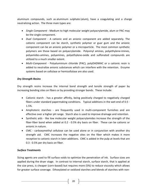 SOY CHEMICALS FOR PAPER PROCESSING - Soy New Uses