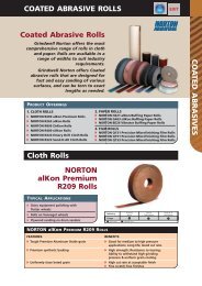 Coated Abrasive Rolls Cloth Rolls NORTON ... - Grindwell Norton