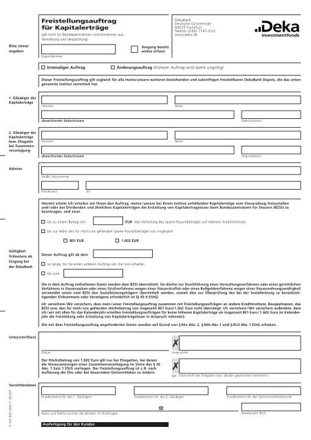 Formular - Taunus Sparkasse