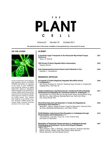 TOC (PDF) - The Plant Cell