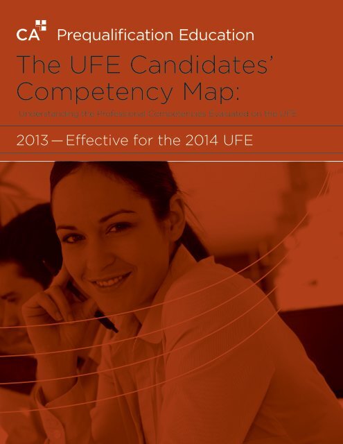 The UFE Candidates' Competency Map: - Chartered Accountants of ...