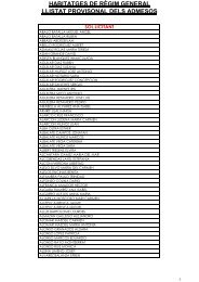 habitatges de rÃ¨gim general llistat provisonal dels admesos
