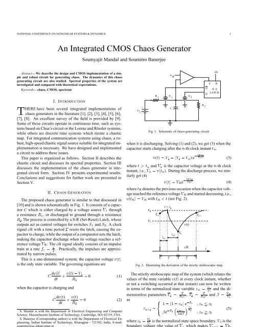 An Integrated Cmos Chaos Generator