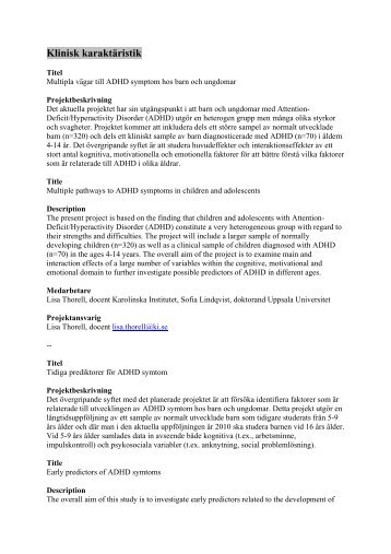 Kartläggning - Webbhotell SLL - Stockholms läns landsting