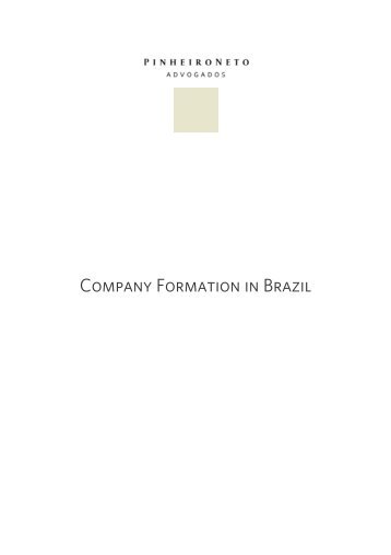 Company Formation in Brazil - Pinheiro Neto Advogados