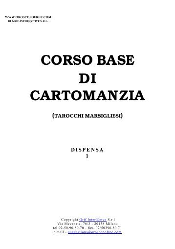 corso base di cartomanzia (tarocchi marsigliesi) - Esolibri