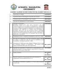 bhm & bhmct - Acharya Nagarjuna University