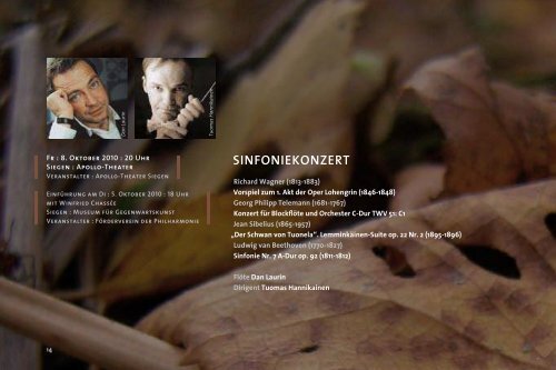 sinfOnieKOnzert - Philharmonie Südwestfalen