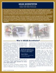 IACLEA ACCREDITATION What is IACLEA Accreditation?