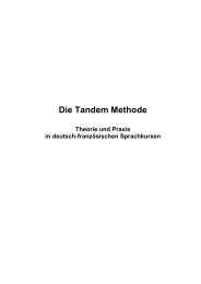 Die Tandem Methode - Tele-Tandem