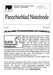 14 apr - Pastorale eenheid Nistelrode - Vorstenbosch