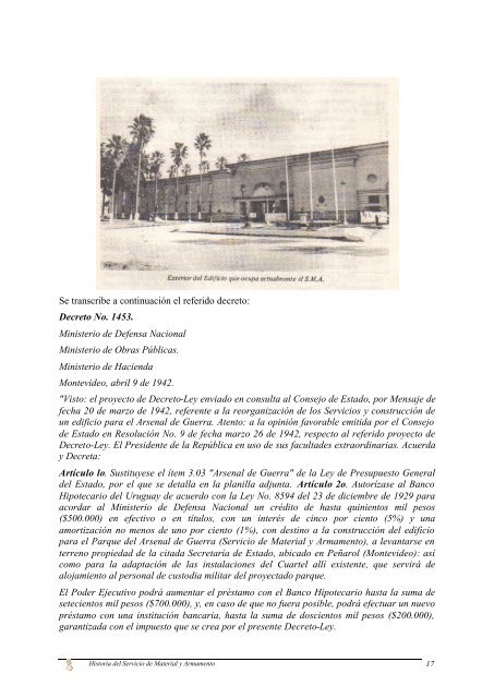 "La Historia del SMA", en formato PDF - EjÃ©rcito Nacional