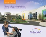 Blythedale Children's Hospital 2011 Annual Report