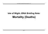 Mortality - Isle of Wight Council