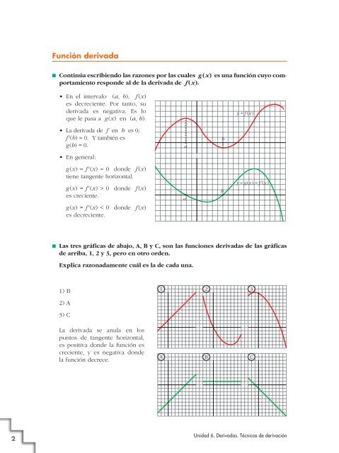 Tema 6: Derivadas. Técnicas de derivación