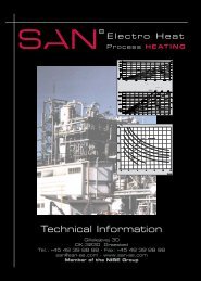 11. technical information - SAN Electro Heat A/S