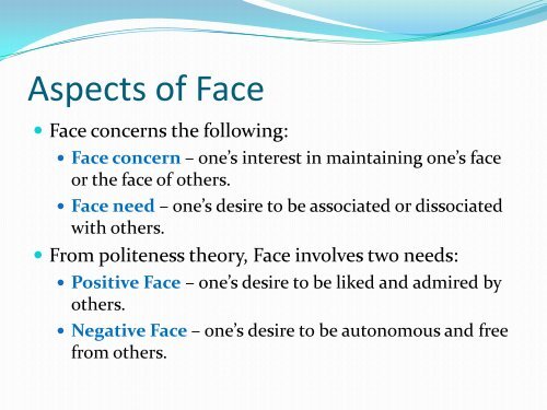 Face Negotiation Theory