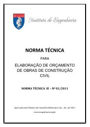 NORMA TÉCNICA IE – Nº 01/2011 - Instituto de Engenharia