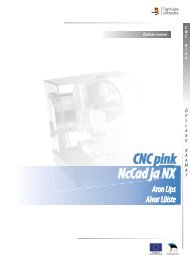 CNC pink NcCad ja NX - Opetaja.edu.ee