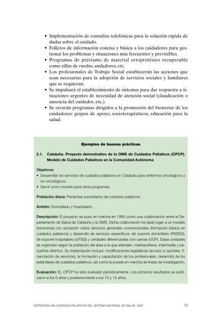 Estrategia en Cuidados Paliativos - Ministerio de Sanidad y PolÃ­tica ...