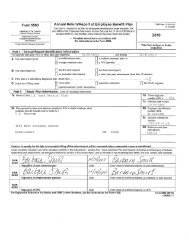 Form 5500 Annual Return/Report of Employee Benefit Plan - US Bank