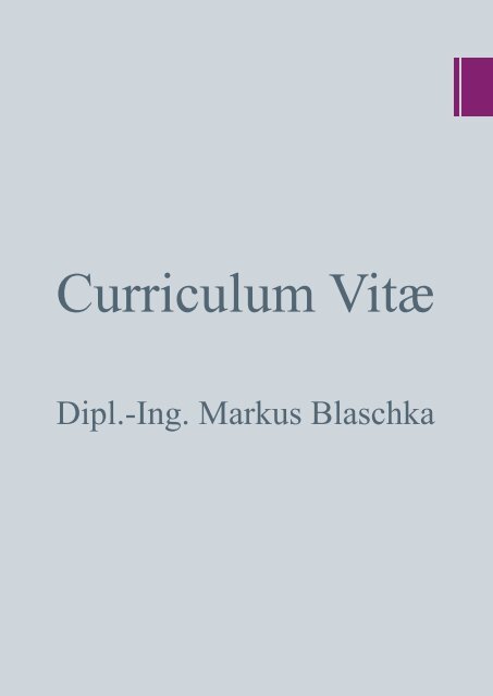 Curriculum Vitæ