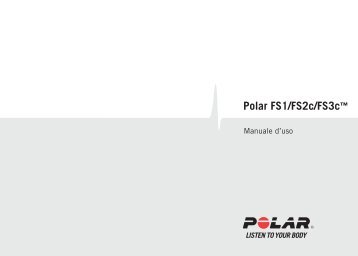 Polar FS1/FS2c/FS3c Manuale d'uso