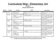 Curriculum Map - Elementary Art Grade 4