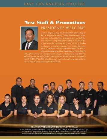 President's Welcome - East Los Angeles College